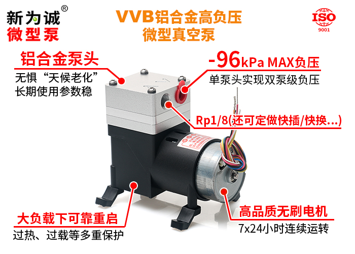 真空泵VVB—小体积爆发出96kPa负压